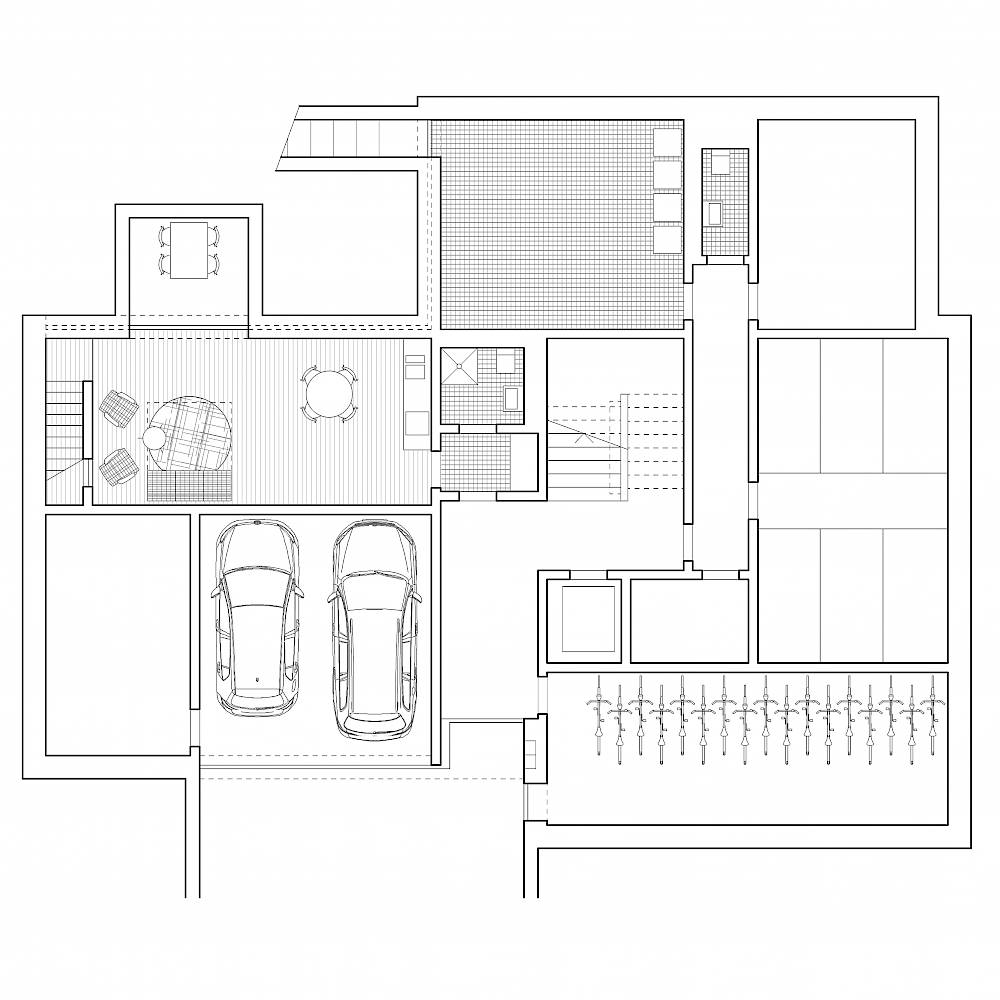 Wohnhaus Inzlingerstrasse, RiehenSockelgeschoss