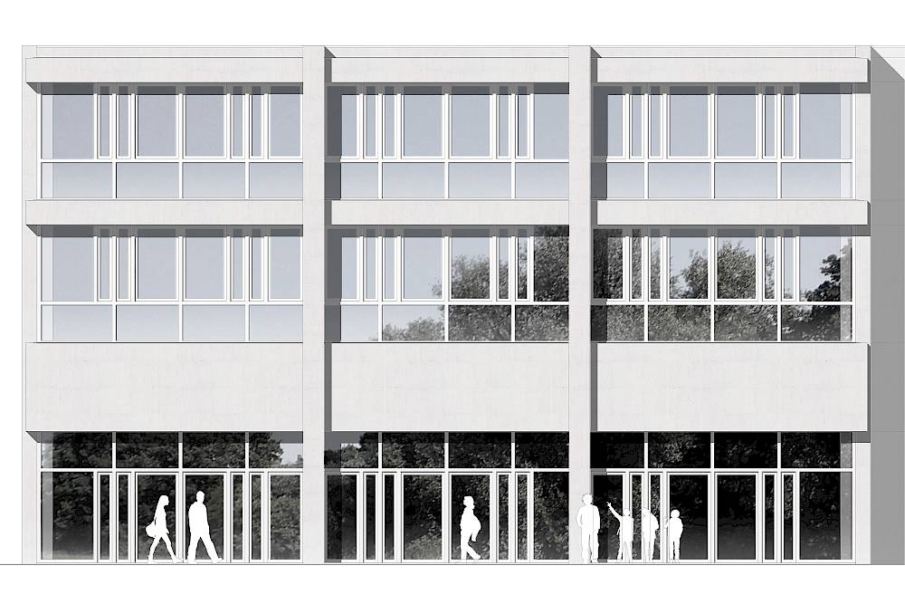 Erweiterung Primarschule, BinningenFassade