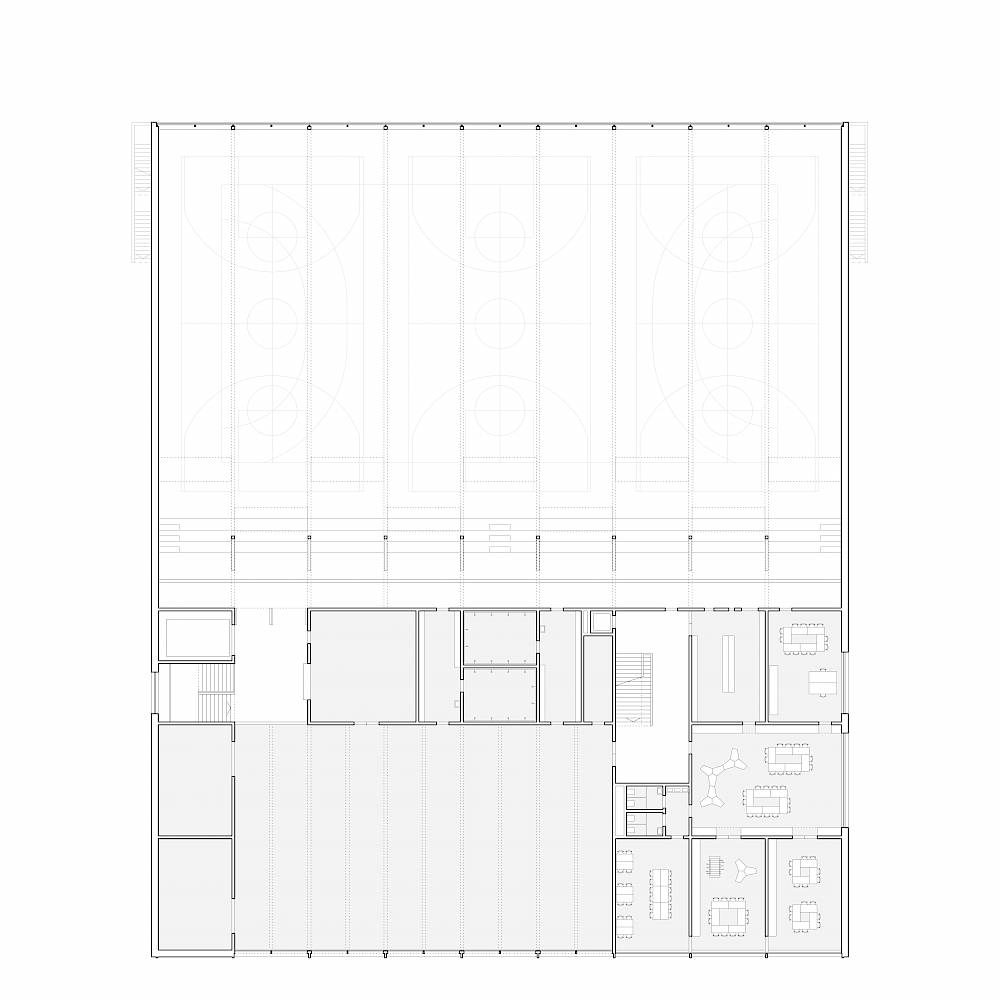 Sport-, Freizeit- und Betreuungszentrum, Ittigen1. Obergeschoss